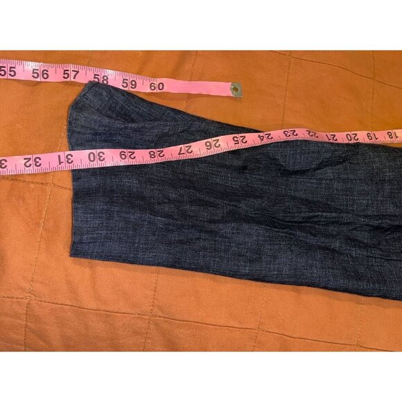 Cos Dark Blue Slim Fit 100% Linen Pants Mens 34 - Picture 7 of 11